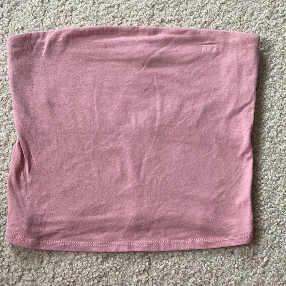 Dusty Pink Cropped Tubetop